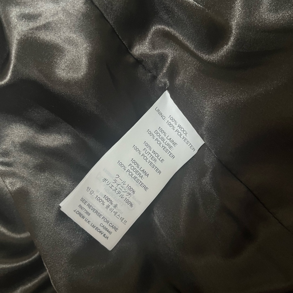 J.Crew Regent 100% Wool Blazer in Multicolor Houndstooth Size‎ 0 - Picture 5 of 5
